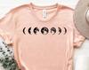 Moon Phase Shirt, Graphic Moon Phase T-Shirt, Celestial Shirt, Boho Shirt, Moon Tee, Space Lover Shirt, It's Just A Phase Shirt, Hippy Shirt