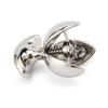 Nerezová oceľ Kovový análny tréner Asslock Dilator Otvárací Lotus Butt Plug Buttplug Lock