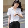 Demana Women's Embroidered Cat Polo T-Shirt