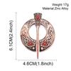 2025 Mode Vintage Broche Viking Brons Holle Riemgesp Spiraal Broche Mantelprikker Sluiting Broches Retro Middeleeuwse Noorse Sieraden