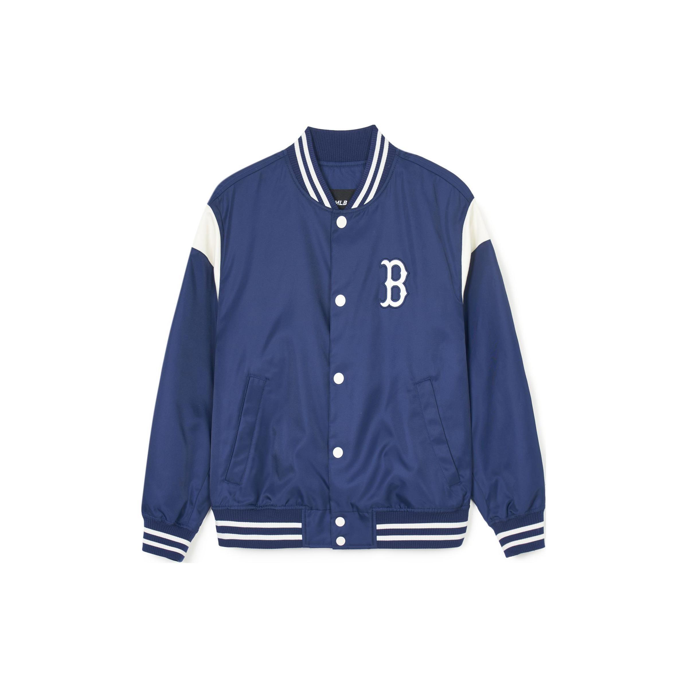 MLB SS24 Boston Red Sox Logo Color Block Knopfleisten-Strickjacke Baseballjacke Unisex Jacken Marineblau 3AJPV0641-43NYS M blue