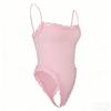 Sexy Spitzenbesetzter High-Waist Formender Strumpfhalter-Bodysuit Für Damen