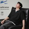 Warrior Men's Waffle Texture Short-Sleeve T-Shirt