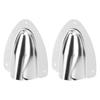 1 Pair Stainless Steel Clam Shell Vent Polished Marine Wire Cable Vent Cover for Yacht Boats Fishing Boats 100mm 3.93in