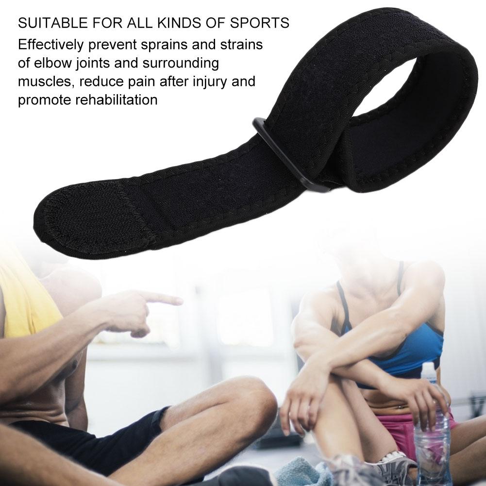 Pasek na łokieć na skręcone łokcie. Zapalenie ścięgna. Zapalenie stawów. Ulga w bólu. Wsparcie ochraniacza łokcia