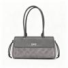 Stylish Quilted Rhombus Lock Faux Suede Loaf Bag Crossbody Shoulder Daily Commute