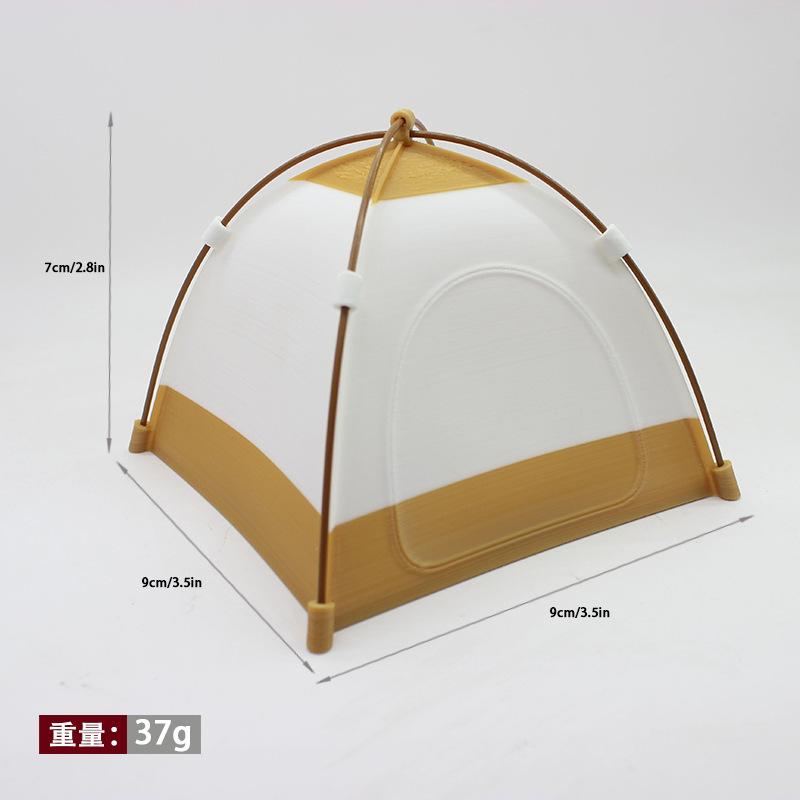 Miniature Play House Toy Scene Furniture Ornaments 1:12 Dollhouse Accessories Mini Camping Small Tent Model Display Decor