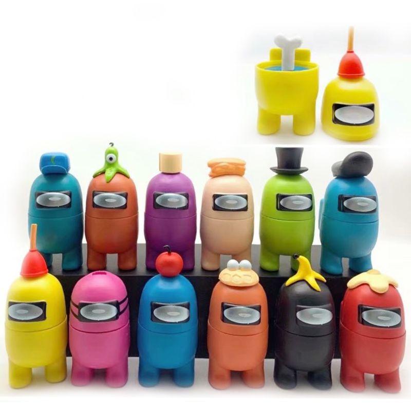 Action Christmas 12pcs Figure Crewmate Impostor Game Car Desktop Decor