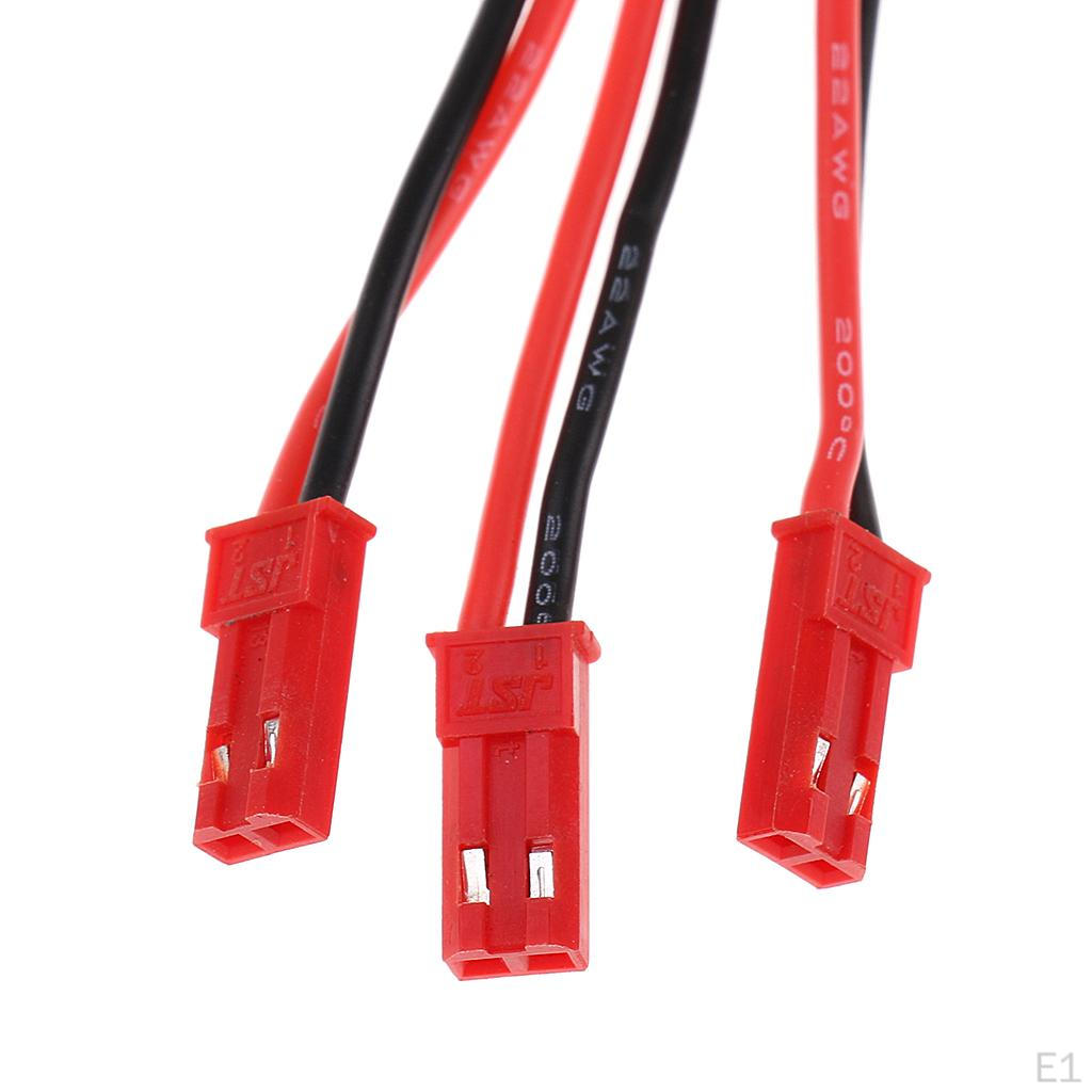 Pair 22cm JST Plug Connector Cable Wire Female+Male for RC Battery