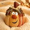 Soft Stuffed Pumpkins for Kids Room Whimsical Patchwork Pumpkin, Pumpkin Table Decor, Cute Smiling Face Retro Decorations Halloween Cloth Tabletop