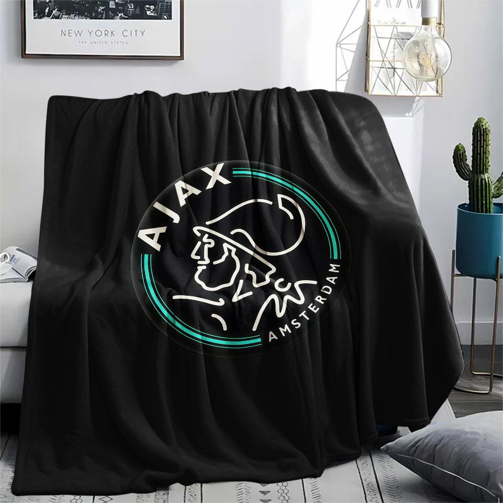 1PC AFC Ajax Patterned Flannel Blanket Suitable For All Seasons for Home Decor Warmth and Comfort Gifts Holiday Present