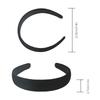 Black Grace Padded Velvet Hair Band Like Headband Solid Hair Band For Women And Girls