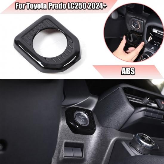 Glossy Black Engine Start Stop Trim Ring For Toyota Land cruiser LC250 24+