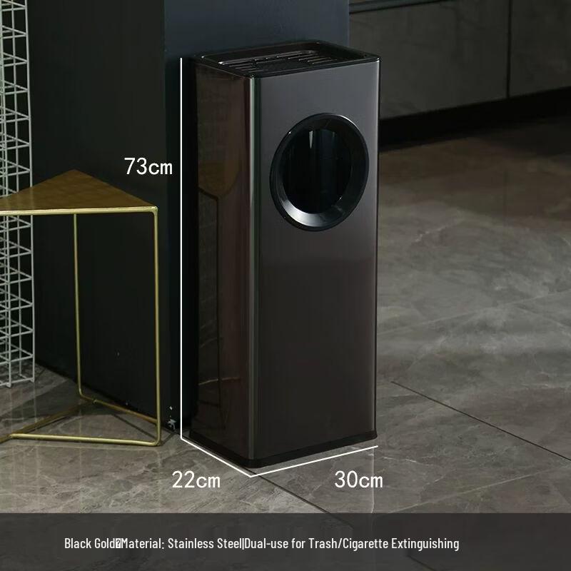 Stainless Steel Standing Ashtray Trash Bin