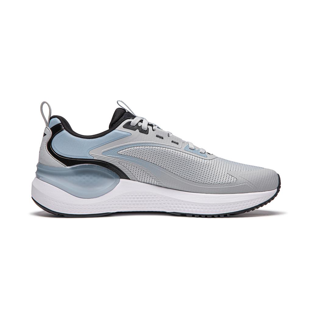 Li Ning Easy Adapt V2 Soft Rebound Shock Absorption Durable Breathable Low Top Casual Running Shoes Men Sneaker Gray Blue ARSU001-5