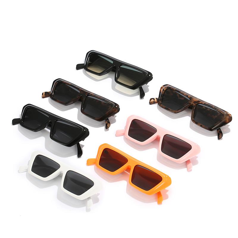 Box Sunglasses, Simple Square Flat-Top Glasses, Personalized Colorful Sunglasses