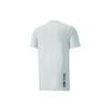 Puma Solid Color Letter Print Crew Neck Pullover Short Sleeve T-Shirt Men Tops Blue 533976-04