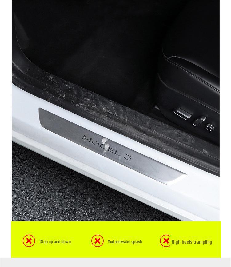 Banda de protecție a pragului Tesla Model 3/Y pentru accesorii modificate