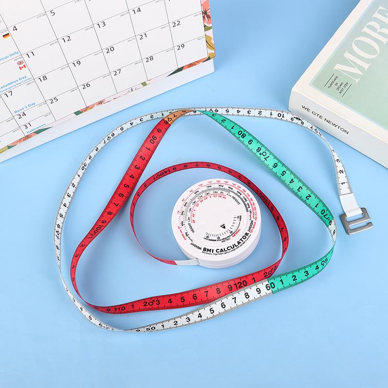 Bmi Body Measuring Tape Sewing Ruler Waist Tape Measure Portable Round Soft Measurement Ruler Practical Accessories