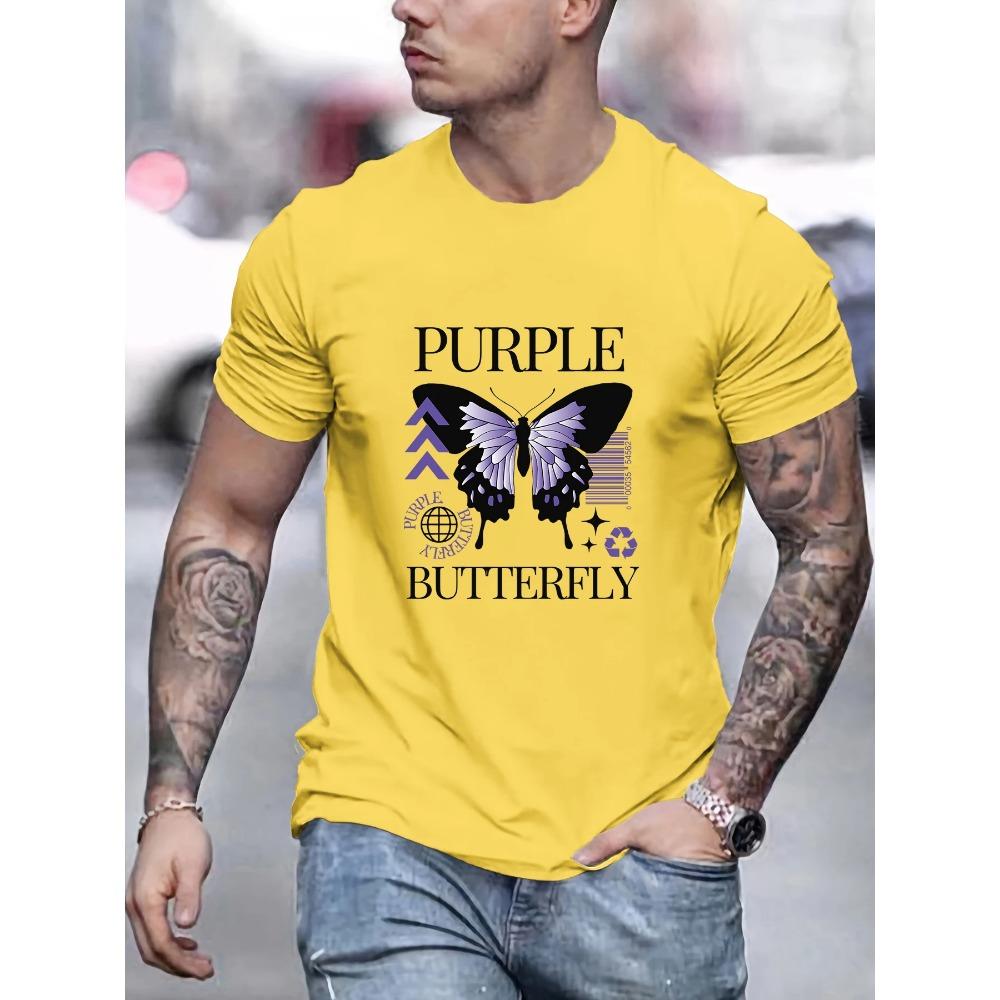 T-Shirt Mens Summer All-Match Clothing Trendy Crewneck Tee Tops Oversize Cotton Streetwear