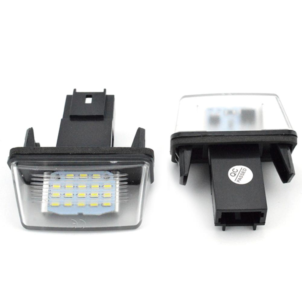 1/2 Stück Auto LED Kennzeichenleuchte Für Citroen C3 C4 C5 Berlingo Saxo Xsara Picasso Für Peugeot 206 207 306 307 308 5008