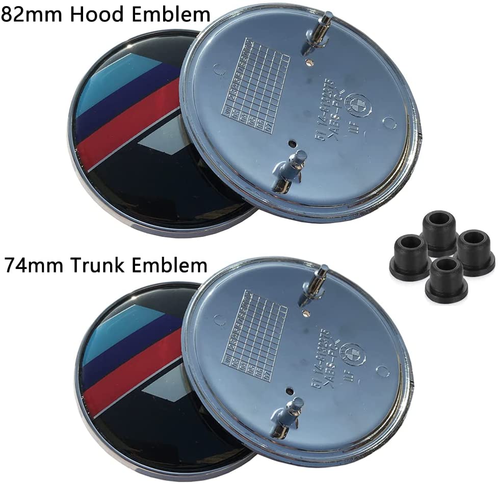 

2 шт. передний капот и задний багажник (82 мм и 74 мм) Значок Эмблема 51148132375