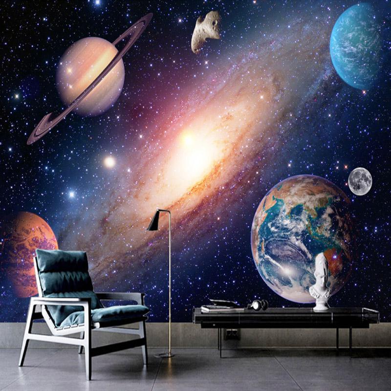 Wall Cloth HD Cosmic Starry Sky Murals Wallpaper Living Room TV Sofa Theme Hotel Interior Decor Wall Papers For 3 D