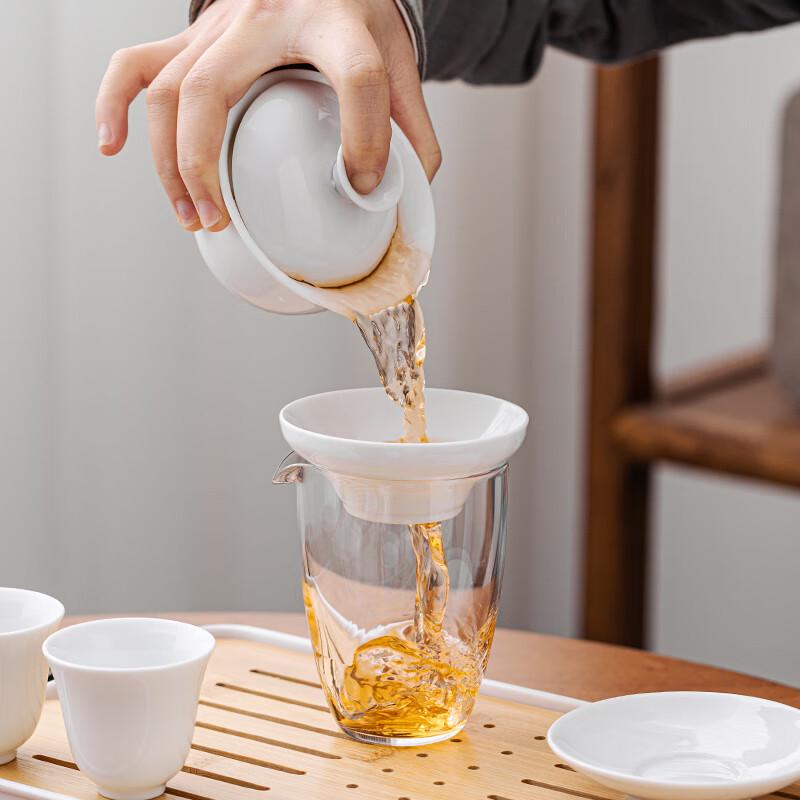 Leshui Nordic Suet Jade Style Travel Tea Set