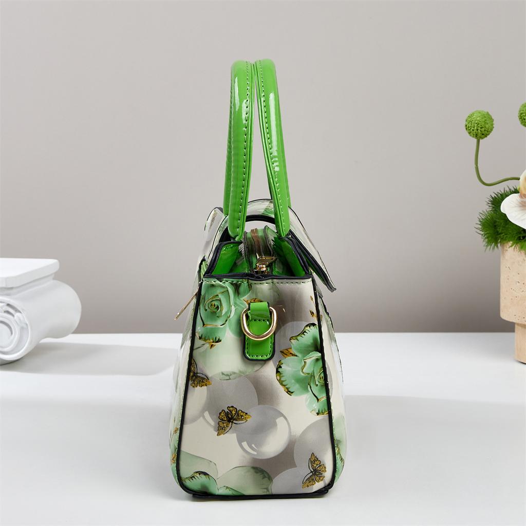 New Printed Splicing Large Capacity Fashion Design Shoulder Bag Textured Light Luxury Trendy Bag For Women