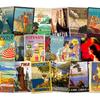 TRAMIN 50 PCS Vintage Travel Decor Posters, Retro Popular Cities Photo Collage Kit, World Travel Wall Art Prints, Trendy City Landscape Aesthetic