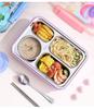 Cartoon Stainless Steel Insulated Lunch Box with Cutlery - Fresh & Stylish Student Design