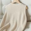 Vest for Women Cotton Autumn Winter Sleeveless Tops Knitted Sweater Vest Oversize Thickened  Casual V-neck Vest