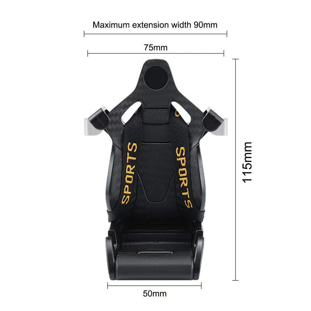 Racing Seat Shape Car Phone Holder Auto Air Vent Mobile Phone Clip 360degree Rotatable Car Cellphone Rack for Car Interior
