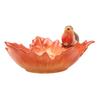 Country Living Robin On A Leaf Serving Bowl