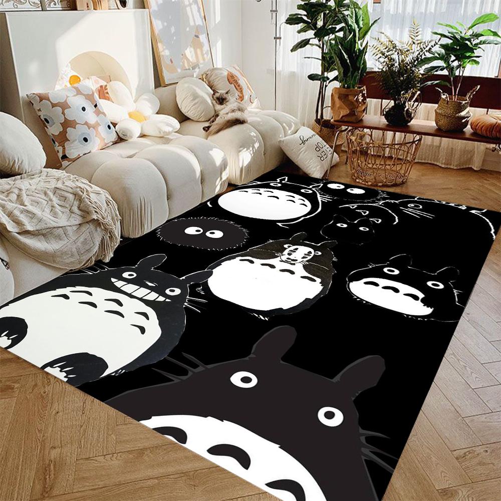  Anime T-TotoroS No Face Man Kitchen Mat Washable Non-Slip Living Room Sofa Chairs Area Mat Kitchen Toilet Rug Gift