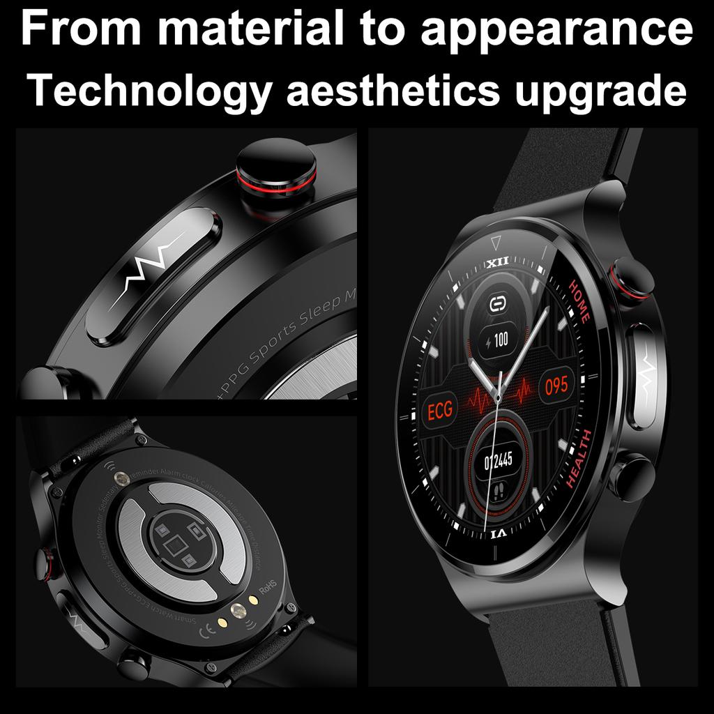 Max Pro Smart Watch Men Laser Treatment ECG Body Temperature Measurement Heart Rate Blood Pressure Oxygen Smartwatch