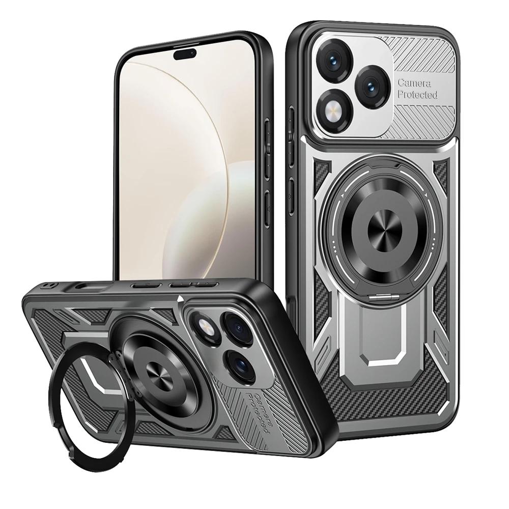 Magnetic Ring Camera Lens Armor Case For Honor 400 Lite Honor400 Pro 5G For Magsafe Wireless Charge Cover For Honor 400 Pro Case