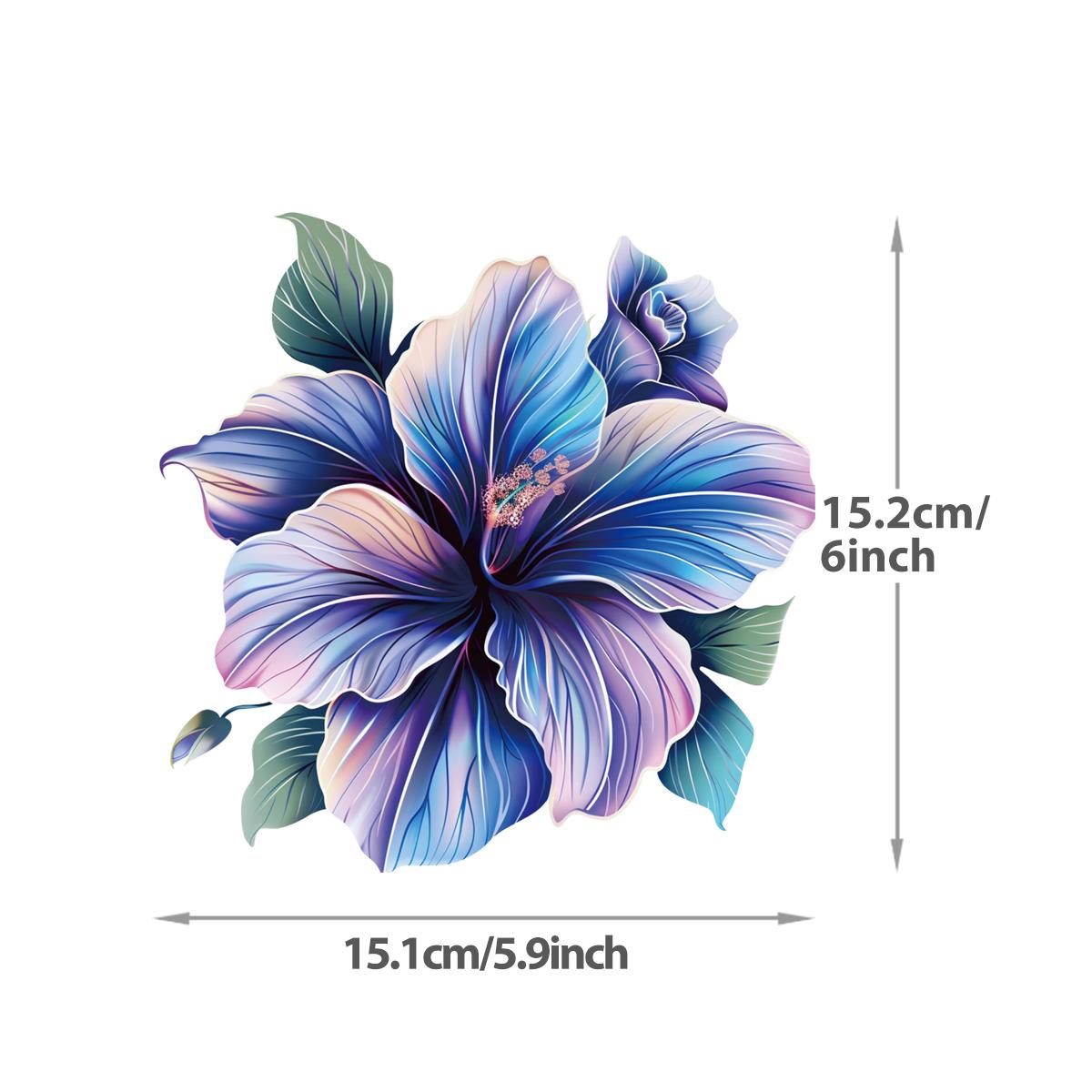 

15 см Цветочная серия Термонаклейка На Одежду Индивидуальный Логотип Сделай Сам Наклейки На Одежду Футболки Толстовки Термоперенос Наклейка