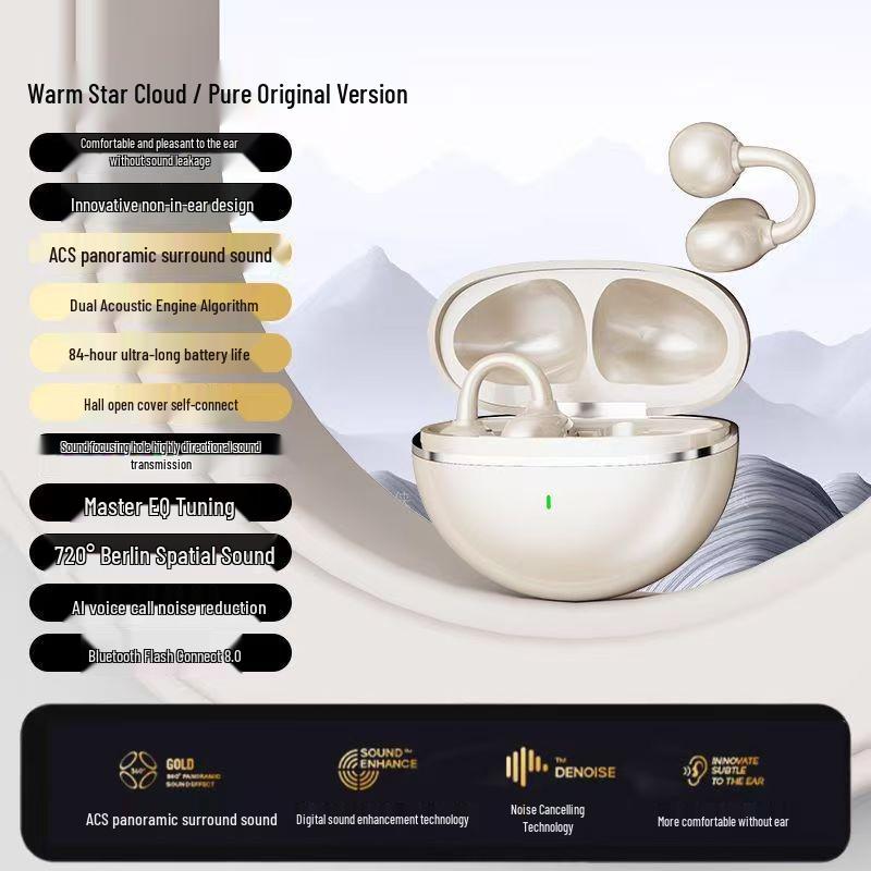 2025 New G126 TWS Bluetooth Sports Earbuds - Noise Cancelling & Non-In-Ear Design