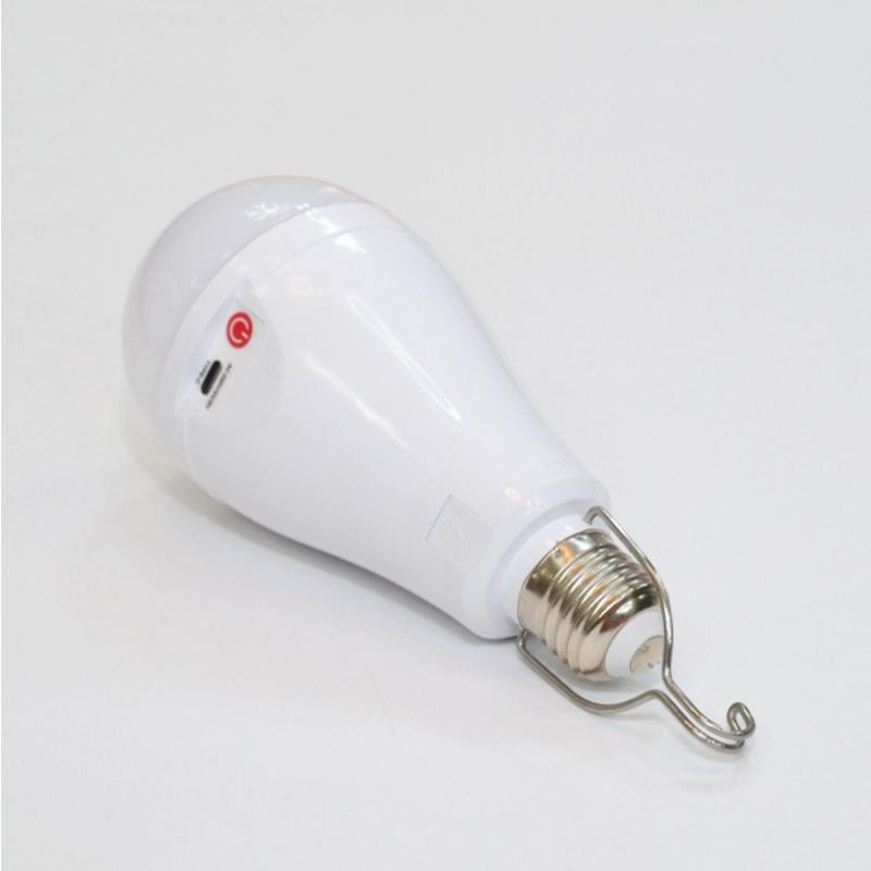 1Pc  Rechargeable Led Bulb Dual Battery Power Failure Emergency  Mobile Super Bright Outdoor Night Market Stall Camping Light