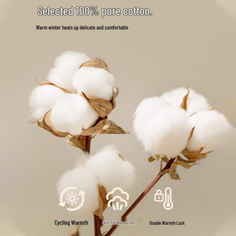 Langsha Men's Pure Cotton Thermal Underwear Set - Big Red