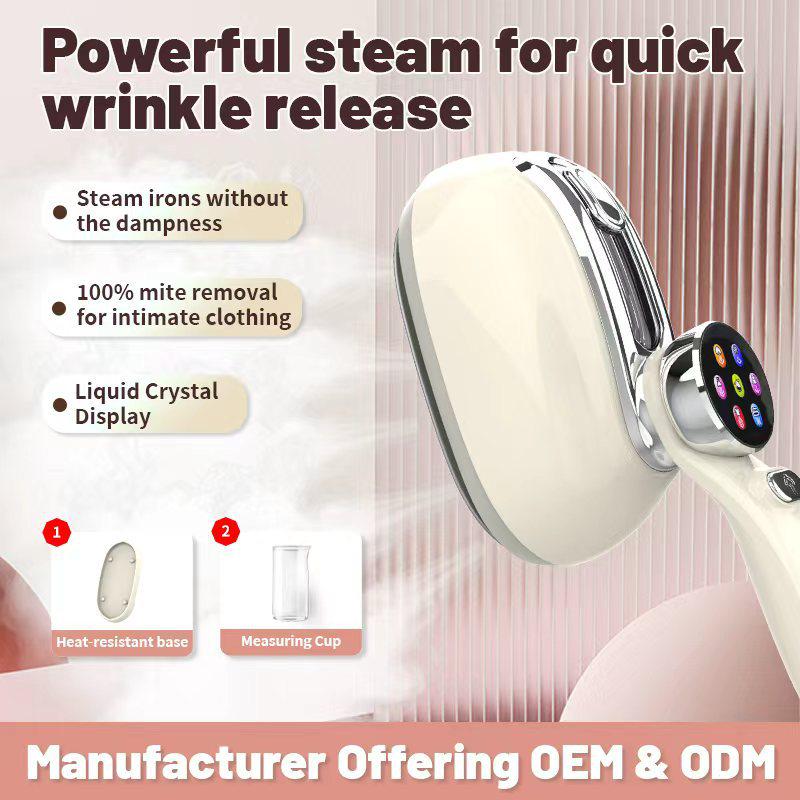 Electric Portable Garment Steamer: Dual-Use Dry/Wet Iron for Home & Travel