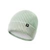 Winter German Velvet Knitted Hat Warm Hat Thickened Cold Hat Outdoor Cold Protection Solid Color Flange Ear Protection Head Wool Hat