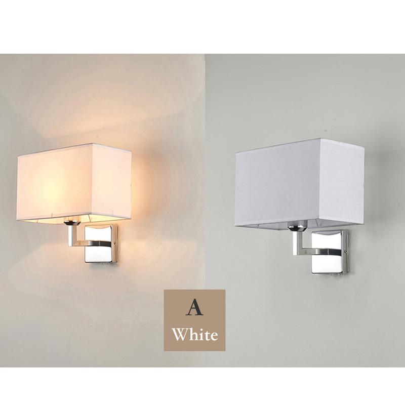 Applique Murale LED d'Intérieur Moderne Créative Chevet de Chambre à Coucher avec Interrupteur Interface USB Hôtel Applique Murale en Tissu Bra