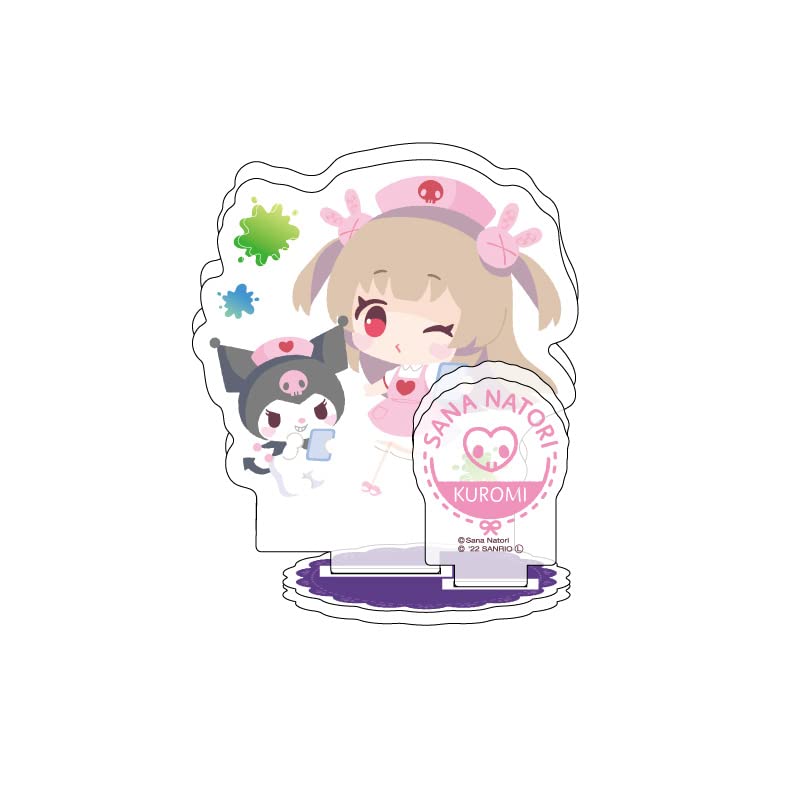 

A3 Натори Сана x Персонажи Sanrio 05 Натори Сана x Куроми Дизайн [Оригинальная иллюстрация] Акриловая фигурка-пластина