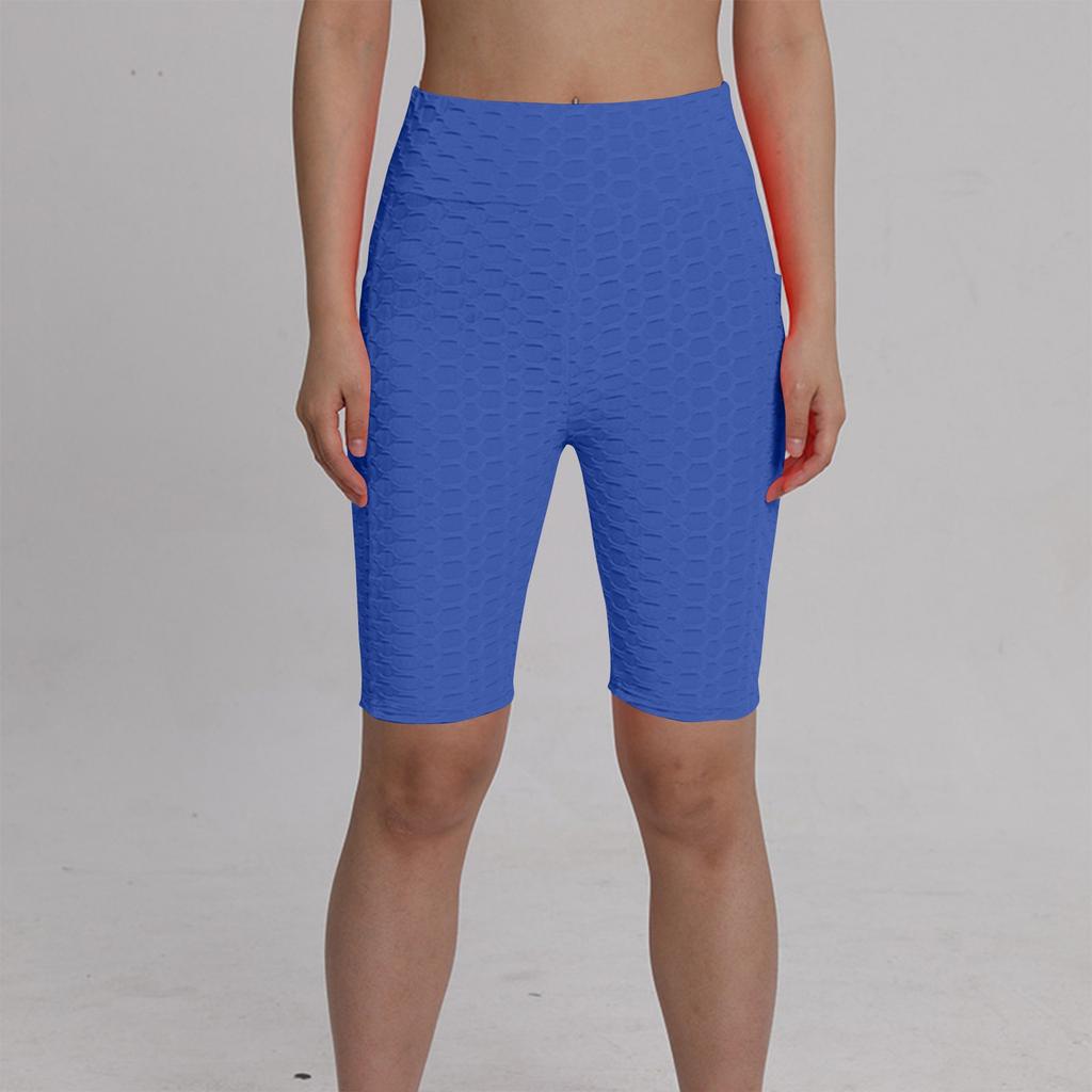 Women's Sexy Capris, Yoga, Fitness, Peaches,Buttocks, Bubble Sports Leggings With Pockets