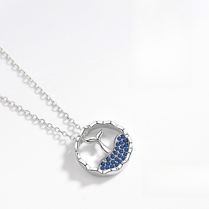 Mermaid Foam Diamond Necklace Korean Version Fashion Light Luxury Ins Wind Collarbone Chain To Send Boudoir Premium