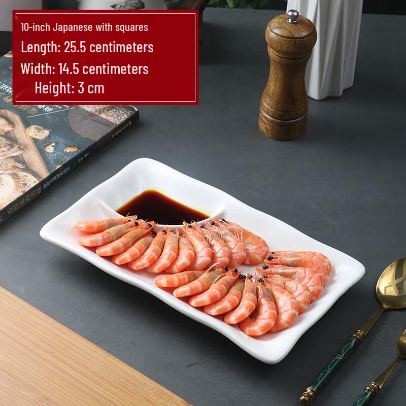 Japanese Style 10-inch Ceramic Divided Serving Plate