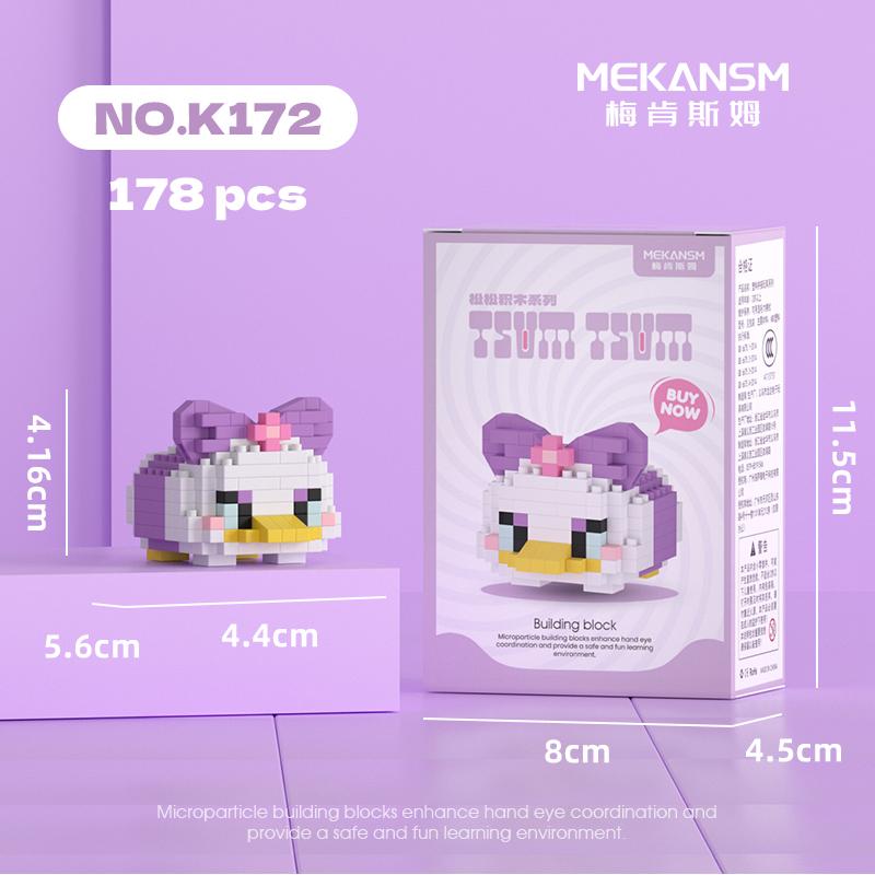 Disney Sanrio Mini Building Blocks Anime Figure Diamond Bricks Mickey Minnie Donald Duck Hello Kitty DIY Toys Festival Gifts
