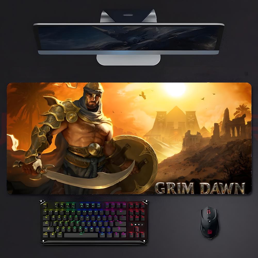 Dark Action Game GGrim Dawn Mouse Pad Large Gaming Mousepad With Stitched Edges Thickened Desk Mat Pc